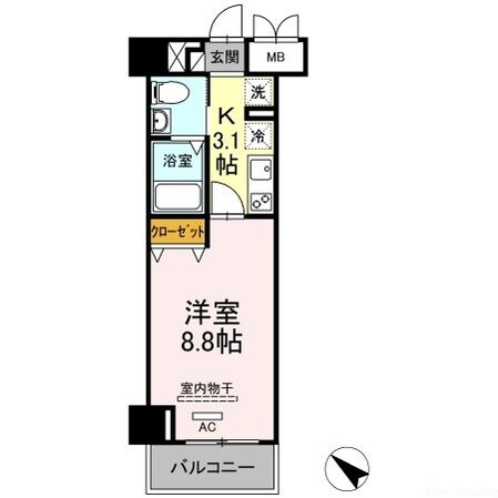 エンドレスタワーの物件間取画像